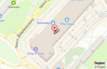 Милано на проспекте Дзержинского на карте