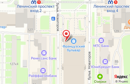 Салон связи МегаФон на бульваре Новаторов, 11 к 2 на карте