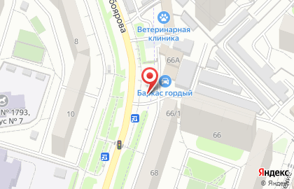 Шиномонтажная мастерская на Жулебино на карте