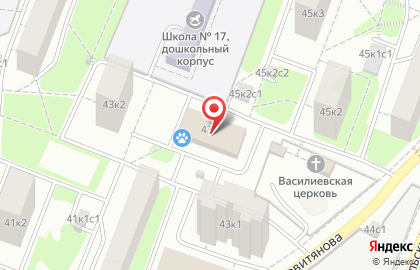Ветеринарная клиника ВЕДА на улице Островитянова на карте