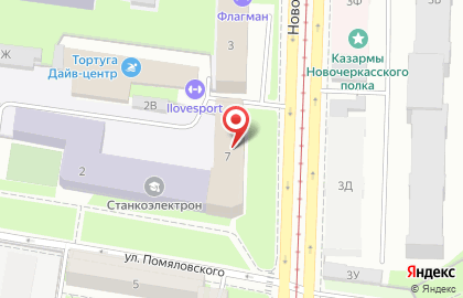 СПбГУСЭ в Красногвардейском районе на карте