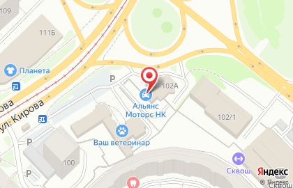 Автостоянка Три звезды на карте