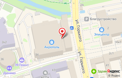Салон связи МегаФон на улице Профессора Баранова, 34 на карте