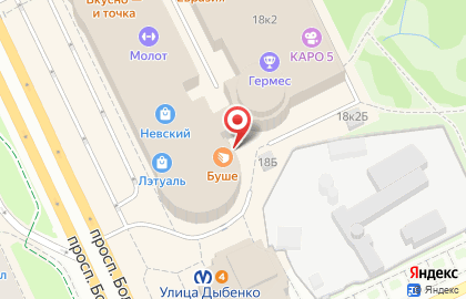Магазин цветов Цветория на проспекте Большевиков на карте