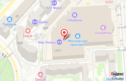 Гипермаркет Лента в Воронеже на карте