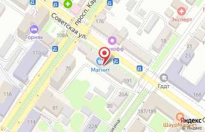 Стоматология Дентал на Советской улице на карте
