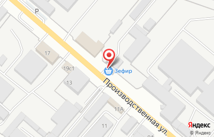 Магазин продуктов Зефир на карте
