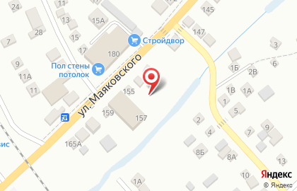 База строительных и отделочных материалов, ИП Клокова Ю.М. на улице Маяковского на карте