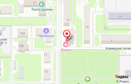 Парикмахерская Локон на Октябрьской улице на карте