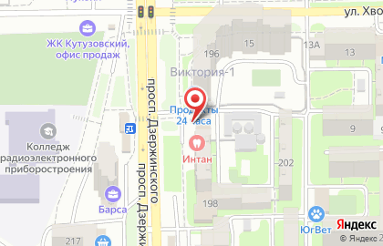 Автошкола Академия на проспекте Дзержинского на карте