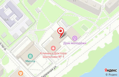 Клиника доктора Шаталова Ормедикл на Набережной улице в Орехово-Зуево на карте