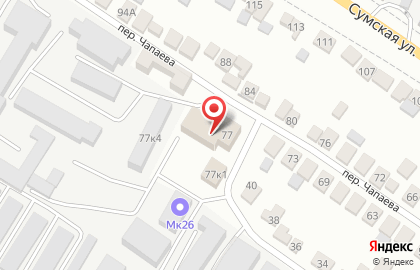 Торговая компания BELSIZ в переулке Чапаева на карте