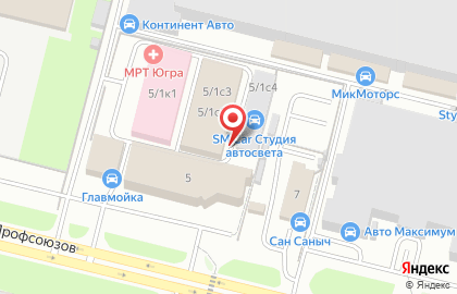 Лаборатория Скорости ателье чип-тюнинга на улице Профсоюзов на карте