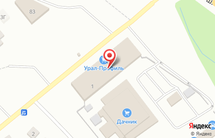Торгово-производственная компания Уфимский профиль в Октябрьском районе на карте