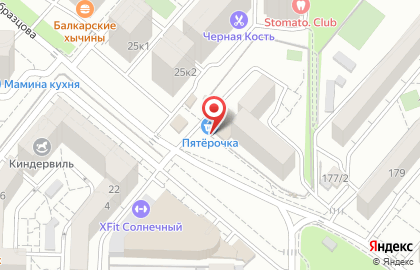 Супермаркет Пятёрочка на проспекте Константина Образцова, 27 на карте