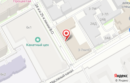 Рекламно-производственная компания Сильва в Василеостровском районе на карте