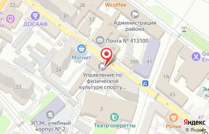 Управление по физической культуре, спорту, молодежной политике и туризму на карте