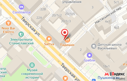 Стелла на Тверской улице на карте