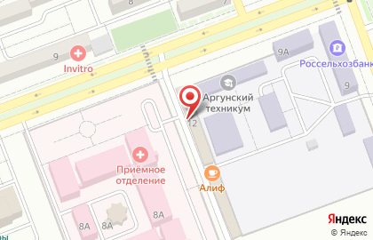 Продуктовый магазин в Грозном на карте