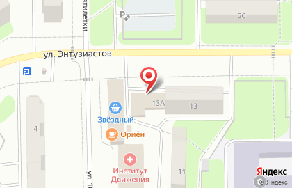 Банкомат ВТБ на улице Энтузиастов в Краснокамске на карте