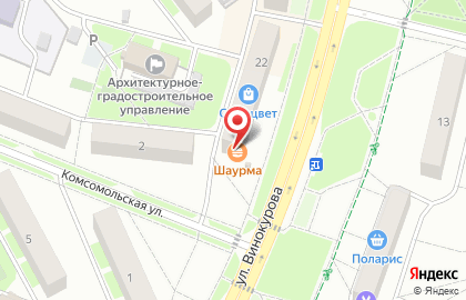 Киоск мелкорозничной продукции на карте