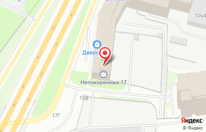 Люмьер на проспекте Непокорённых на карте