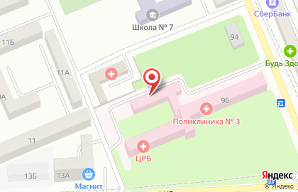 Детская поликлиника Центральная городская больница г. Азова на карте