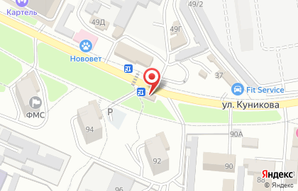 Магазин систем безопасности и домофонов НАБЛЮДАТЕЛЬ на улице Куникова на карте