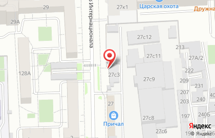 Магазин продовольственных продуктов Домашний на карте