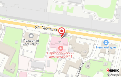 Областной наркологический диспансер №1 в Советском районе на карте