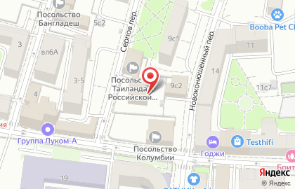 Посольство Швейцарии в г. Москве на карте