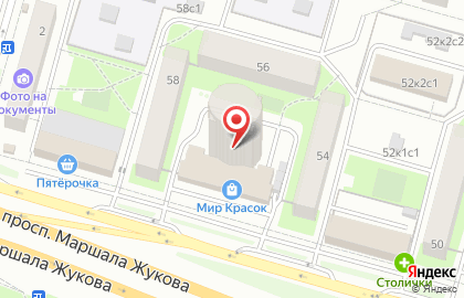 Банкомат, Московский банк Сбербанка России, ОАО, Северо-Западный административный округ на проспекте Маршала Жукова на карте