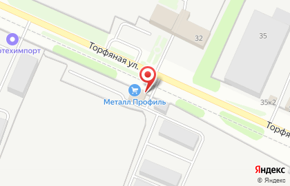 Производственная компания МЕТАЛЛ ПРОФИЛЬ на Торфяной улице на карте