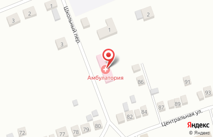 Павловская центральная районная больница в Школьном переулке на карте