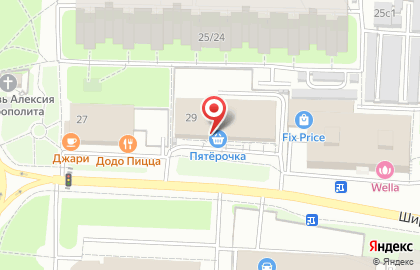 Супермаркет Пятёрочка в Москве на карте