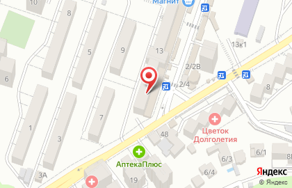 Магазин мясной продукции в Центральном районе на карте