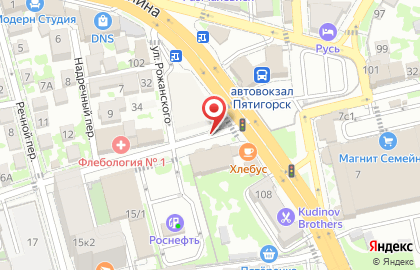 Флебология № 1 на улице Бунимовича в Пятигорске на карте