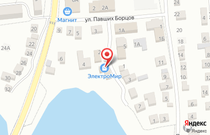 Магазин электротоваров ЭлектроМир в Советском переулке на карте