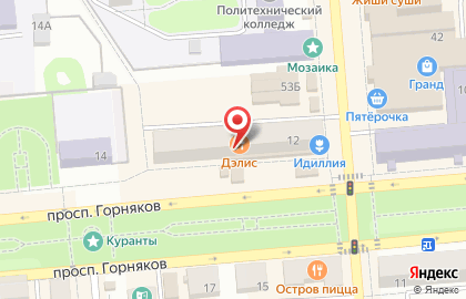 Салон оптики Мастер Зрения на проспекте Горняков на карте