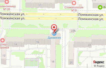 Торгово-сервисный центр Дровосек на Ломжинской улице на карте