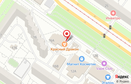 Суши-бар Красный дракон на Камышинской улице на карте