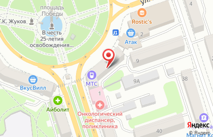 Среднерусский банк Сбербанка России на площади Победы на карте