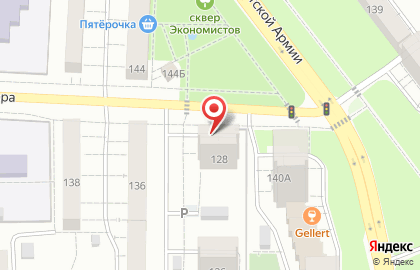 Розовая пантера на улице Советской Армии на карте