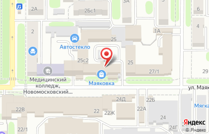 Магазин хозяйственных товаров 1000 мелочей на улице Маяковского на карте