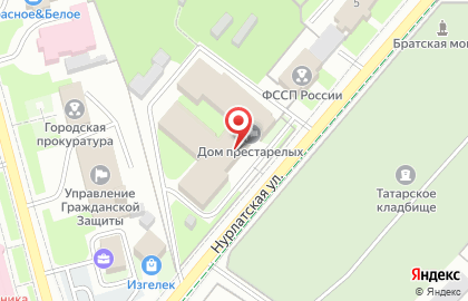 Нурлатский дом-интернат для престарелых и инвалидов на карте
