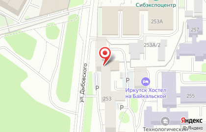 Общежитие в Иркутске на карте