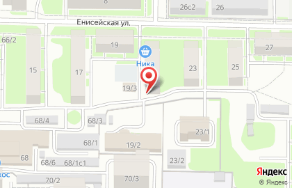 Студия красоты Акцент на Енисейской улице на карте
