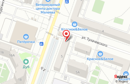 Магазин мясных полуфабрикатов Ариант на улице Барбюса на карте