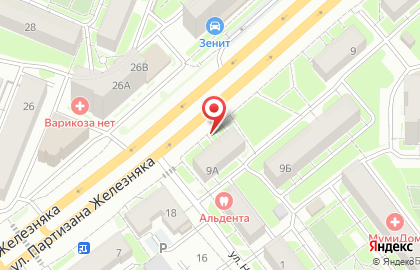 Ортопедический салон Кладовая Здоровья на улице Партизана Железняка на карте