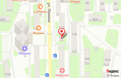 Магазин разливных напитков Пiвзаводъ на улице Ленина на карте